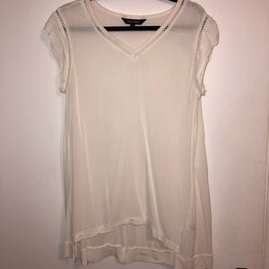 White Short sleeve loose shirt